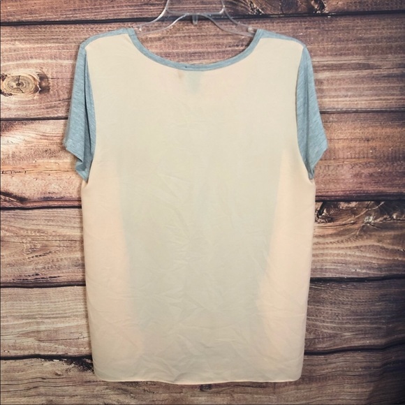 Ann Taylor Factory Short Sleeve High-Low Top - Picture 5 of 8